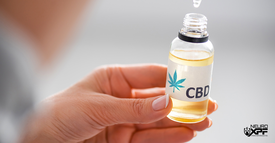 Holding CBD Oil Bottle