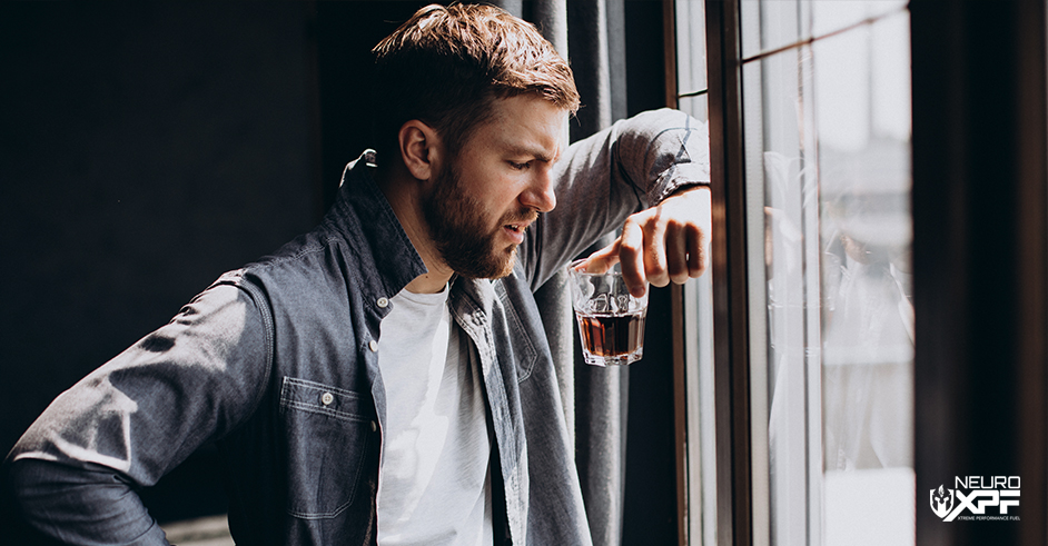 Man Drinking Alcohol